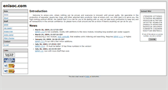 Desktop Screenshot of enisoc.com